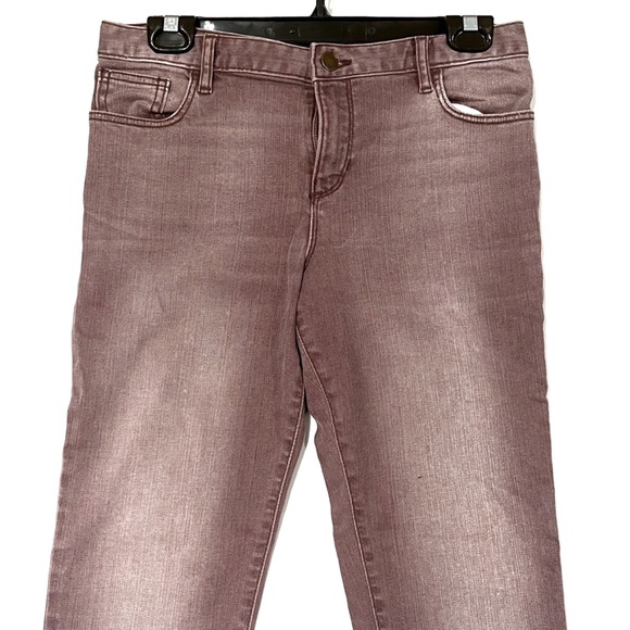 Gap Kids Purple Jeans Girls Size 14 Large Super Skinny Faded Wash Preppy School - Picture 2 of 12